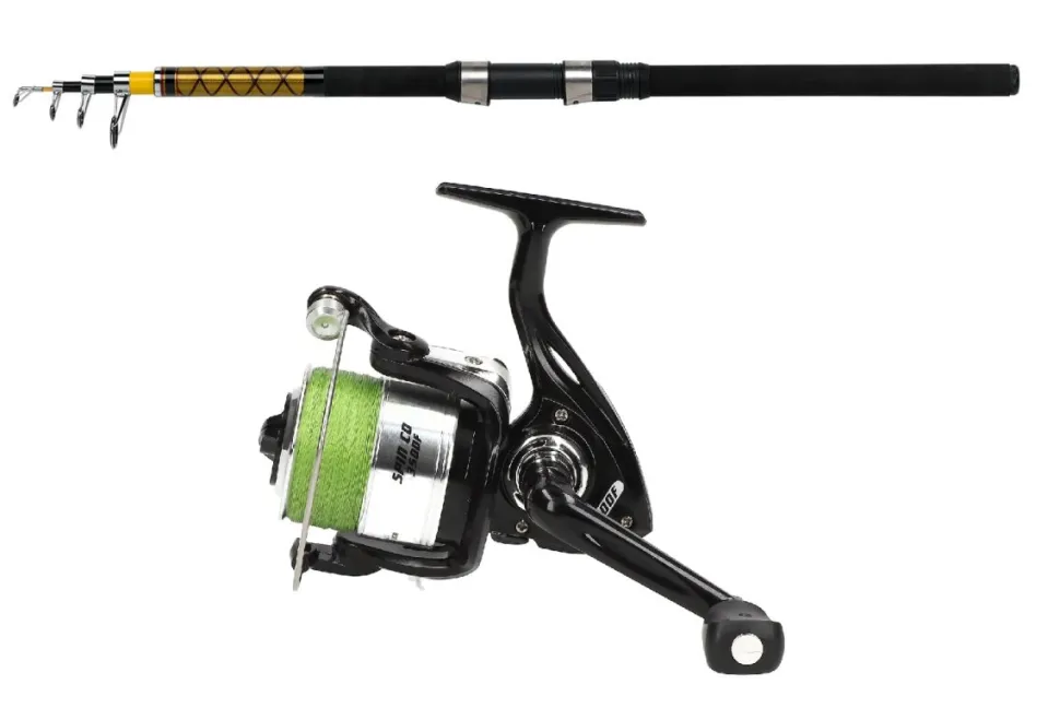 Tele Big Fish Combo WFT 2,40m 150-700g + EFT Spin Co 3500F Braid Teleskopcombo