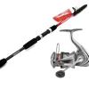 Teleskop Angelset 3,00m / 40-60g Teleskoprute + Spinnrolle Reise Travel Combo
