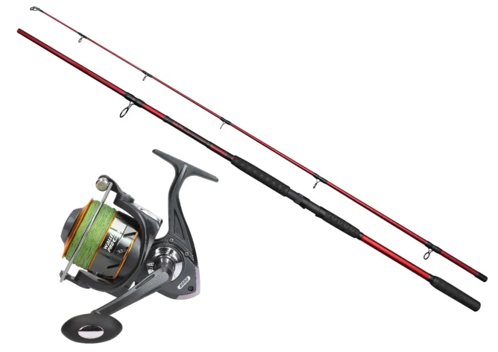 Welscombo Ugly Stik 3,30m / 120-200g Silurus Distance + EFT Waller Pro 8000 Großfisch Angelrolle