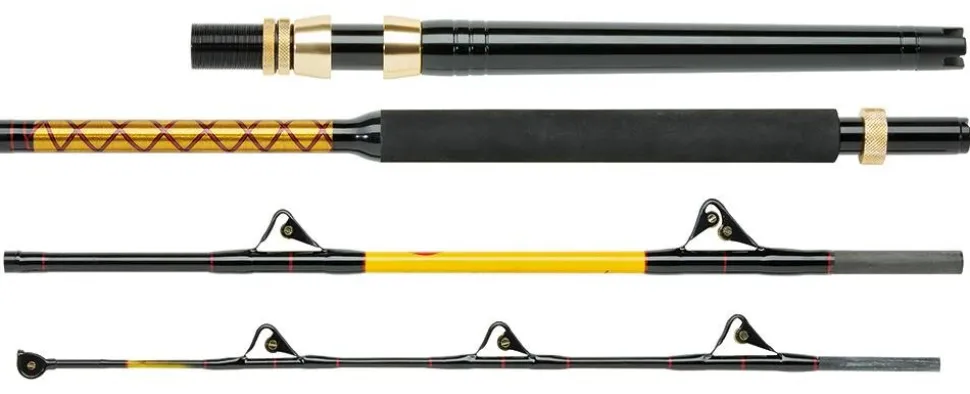WFT Never Crack Blue Water IGFA 50lbs 7" 2,10m 4tlg. Reiserute