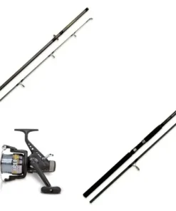 2x Lineaeffe Karpfenset Karpfenrute + Freilaufrolle + Karpfenschnur 3,60m / 2,75lbs