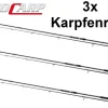 3x Pro Carp Karpfenrute Set 12ft 3,60m 3,50lb Dreierpack Carp Rod